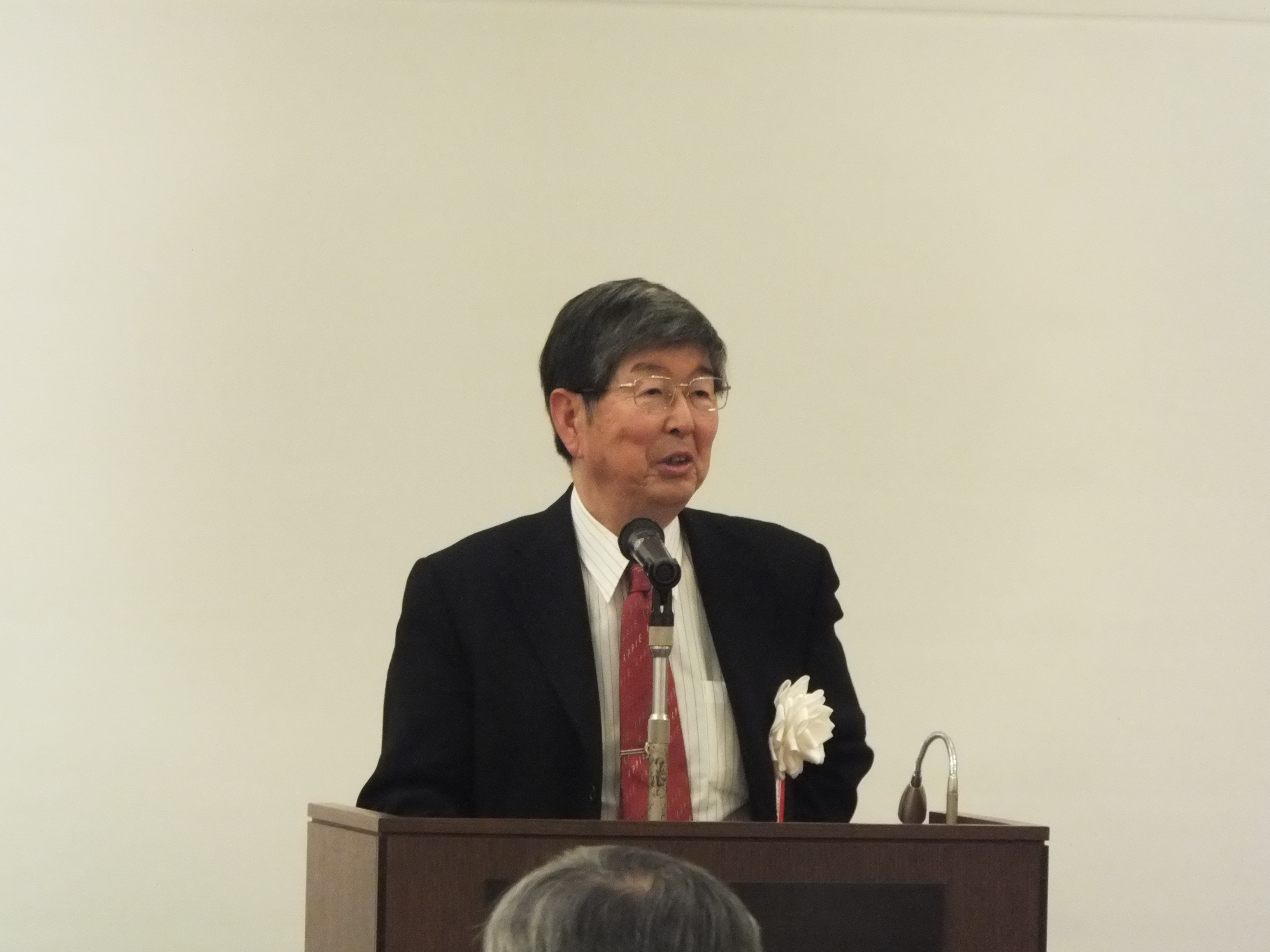 協会挨拶をされる増田会長