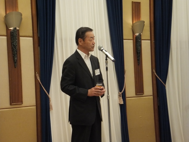 乾杯のご発声　山田副会長