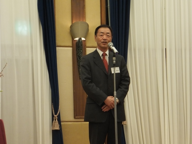 協会山田幸良副会長の乾杯･挨拶