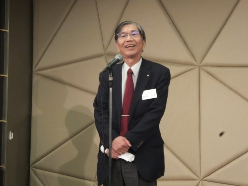 乾杯のご発声　牧野副会長