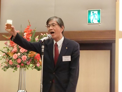 協会　副会長　牧野尚夫　乾杯・挨拶