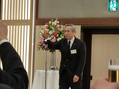 協会　副会長　細川悦男　挨拶・乾杯