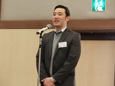 次回当番会社　株式会社徳寿工作所　代表取締役社長　谷本秀斗様ご挨拶