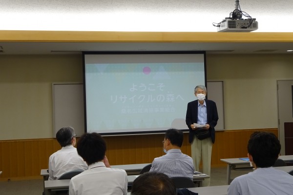 ①リサイクルの森　幡野先生開会ご挨拶